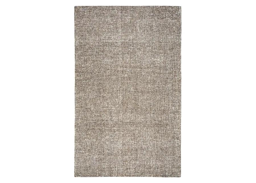 Brindleton Brown/Ivory Tweed Wool 5' x 8' Rectangle Rug