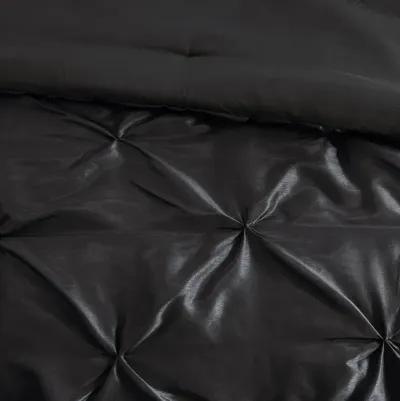 Madison Park Laurel Black 7 Piece Tufted Comforter Set