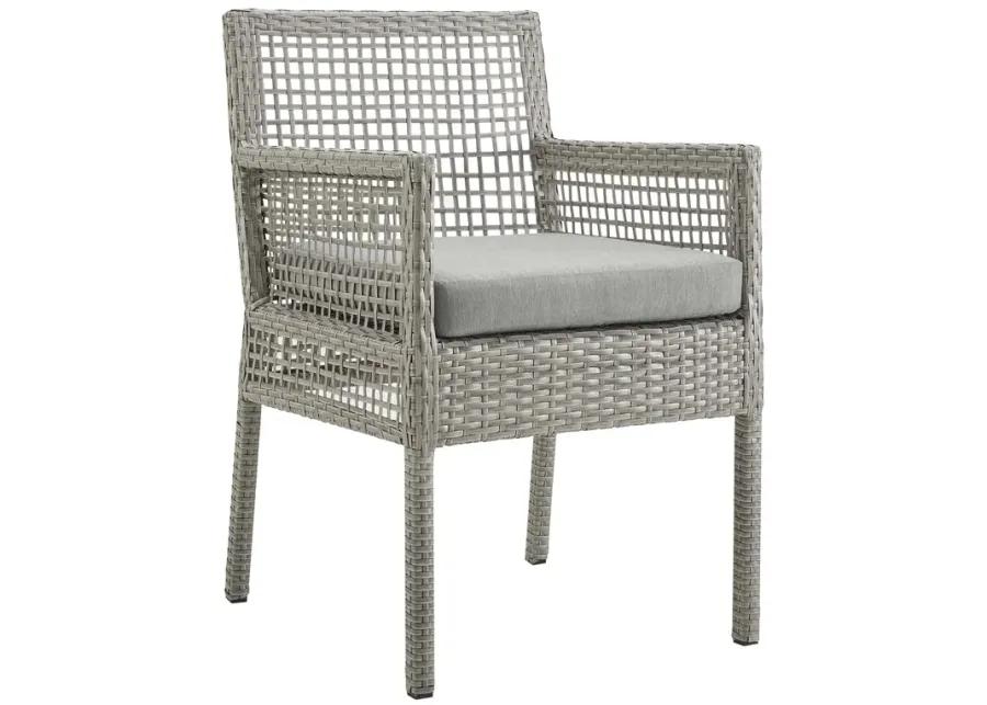 Aura Dining Armchair Outdoor Patio Wicker Rattan Set of 4