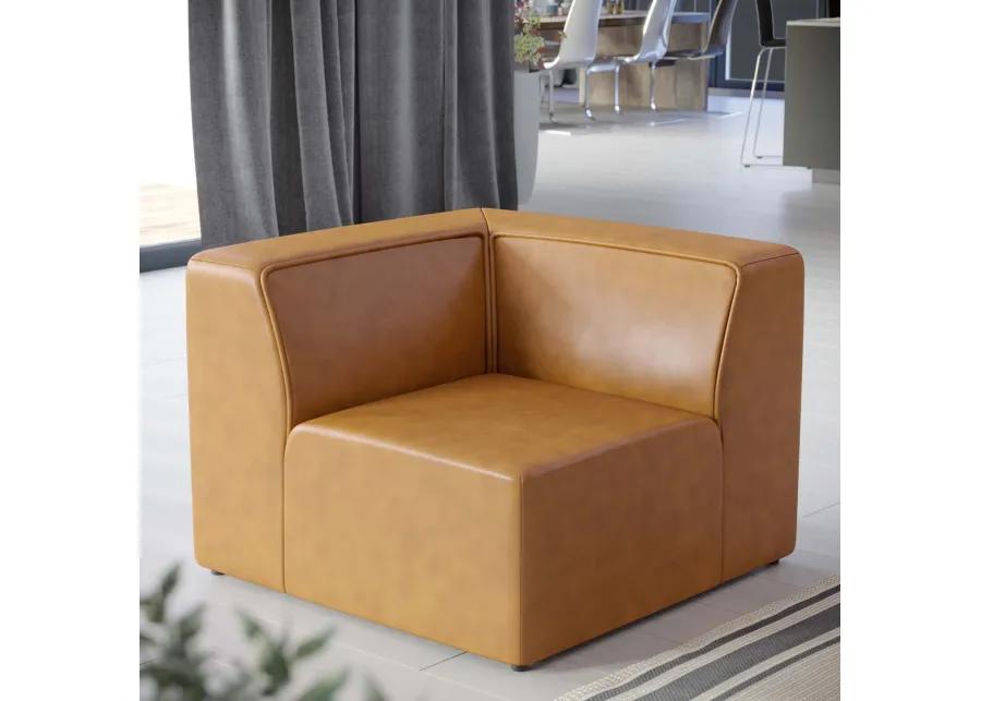 Mingle Vegan Leather Corner Chair