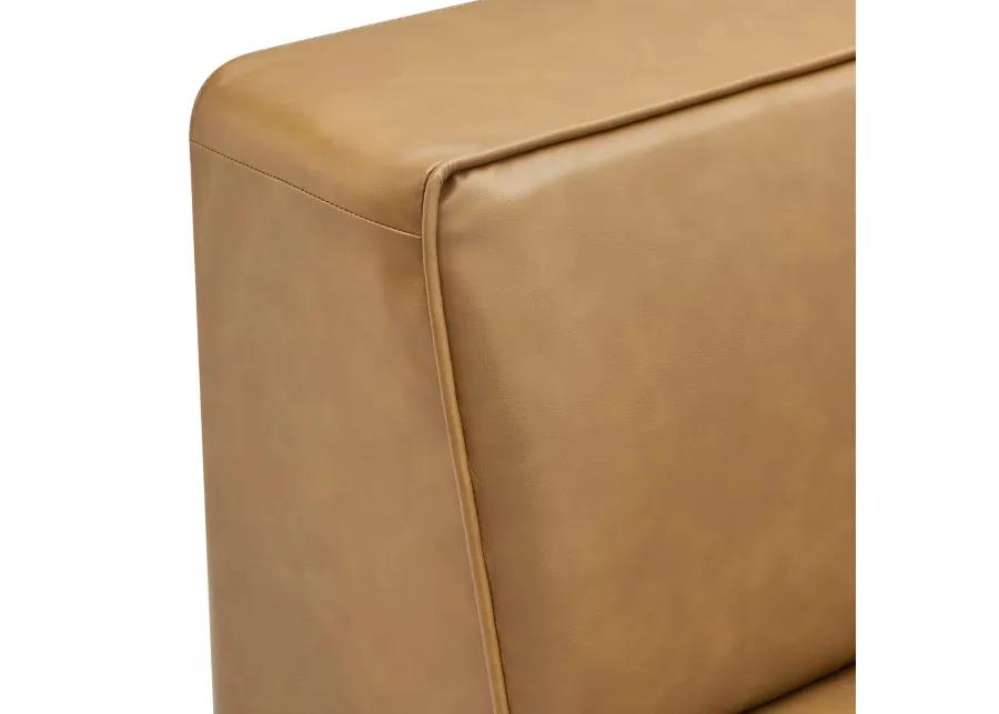 Mingle Vegan Leather Corner Chair