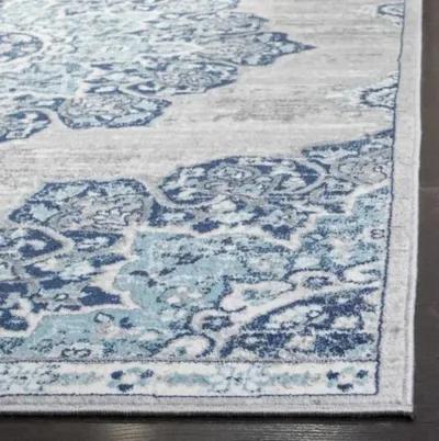 Brentwood 849 Navy / Light Grey 11' X 11' Square Square Powerloomed Rug