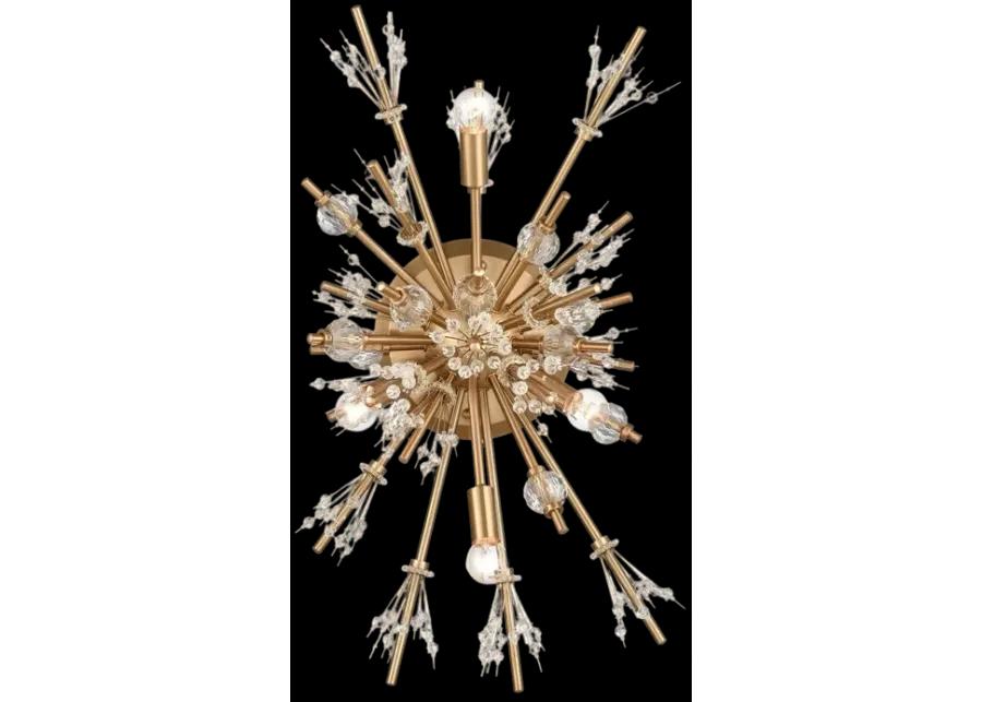 Starburst 26" High 4-Light Sconce - Satin Brass