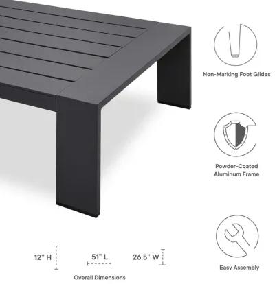 Tahoe Outdoor Patio Powder-Coated Aluminum 3-Piece Set