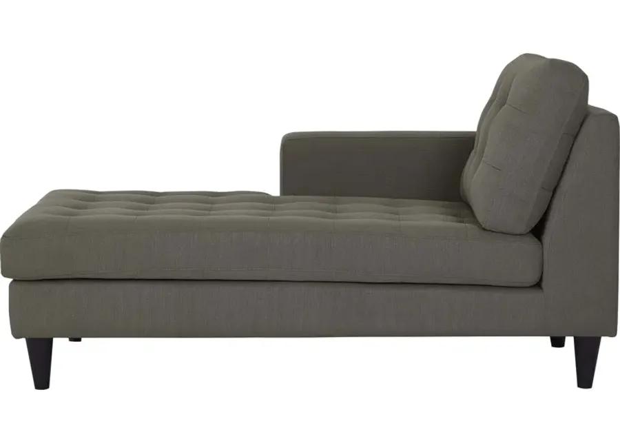 Empress Left-Arm Upholstered Fabric Chaise