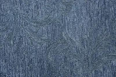 Fifth Avenue Blue Damask Wool 8' x 10' Rectangle Rug