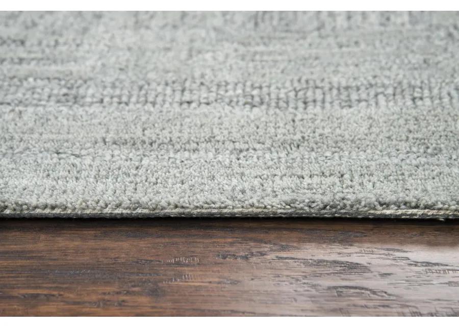 Fifth Avenue Gray Squares Wool 9'x12' Rectangle Rug