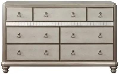 Bling Game 7-drawer Dresser Metallic Platinum