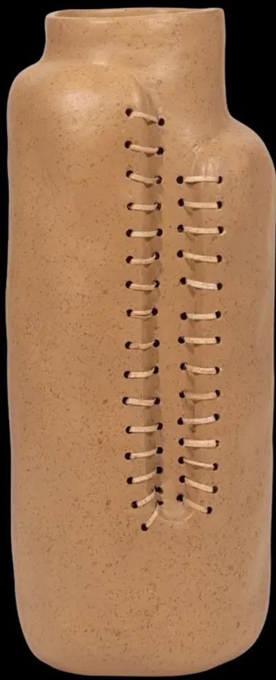 Ecomix, 18" Stitched Up Vase, Terracotta