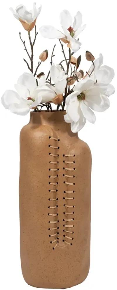 Ecomix, 18" Stitched Up Vase, Terracotta