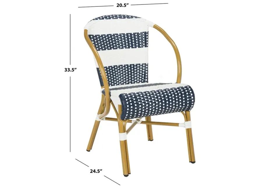 Sarita Striped French Bistro  Side Chair - Set of 2