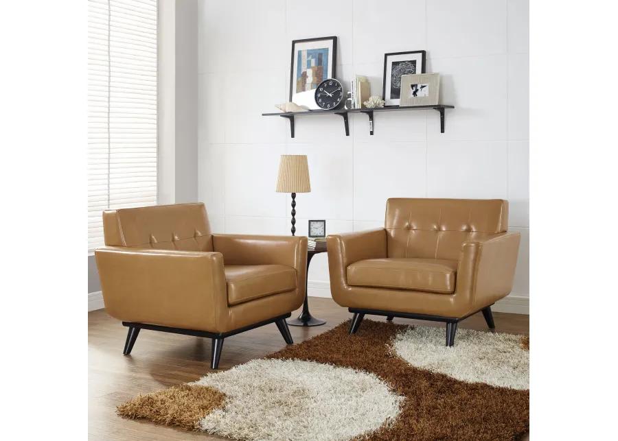 Engage Leather Sofa Set