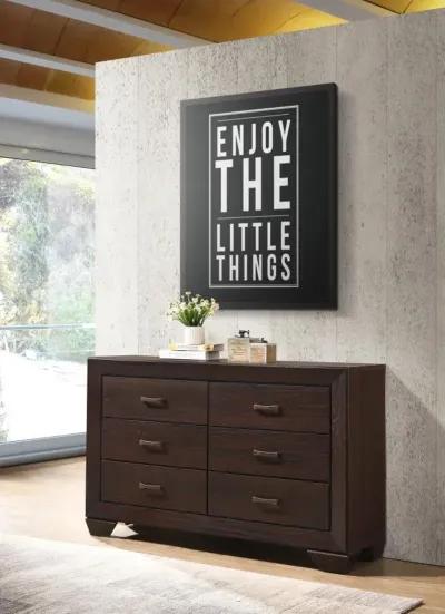 Alaric 6-Drawer Dresser Dark Cocoa