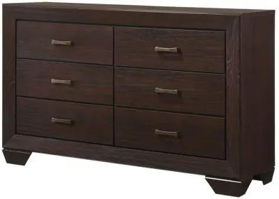 Alaric 6-Drawer Dresser Dark Cocoa