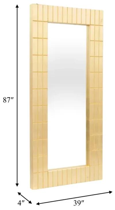 39x87, Gold Bars Rectangular Mirror