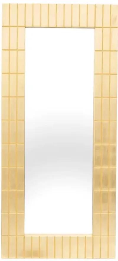 39x87, Gold Bars Rectangular Mirror