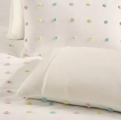 Urban Habitat Kids Callie Multi Cotton Jacquard Pom Pom Duvet Cover Set