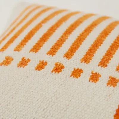 stripe orange Pillow