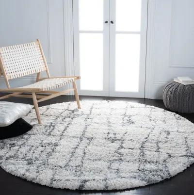 FONTANA SHAG Round Power Loomed 3' X 3' Round Rug