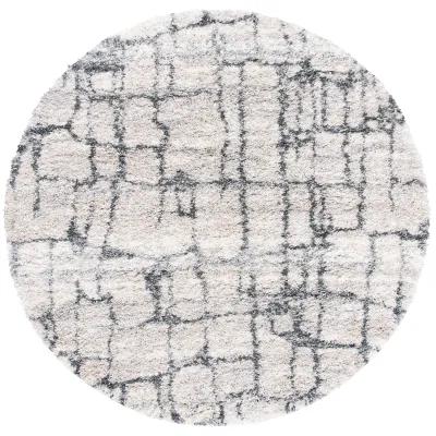 FONTANA SHAG Round Power Loomed 3' X 3' Round Rug