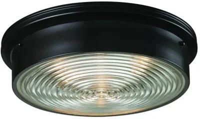 Chadwick 15" Wide 3-Light Flush Mount - Oiled Bronze