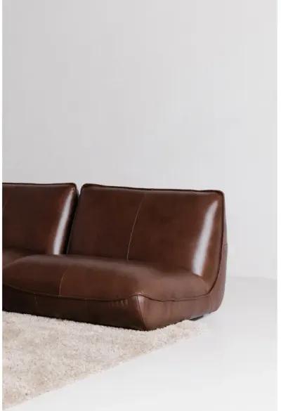 ZEPPELIN LEATHER SLIPPER CHAIR