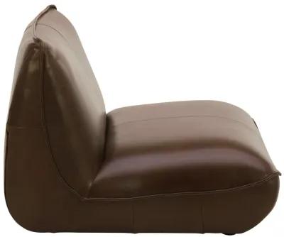 ZEPPELIN LEATHER SLIPPER CHAIR