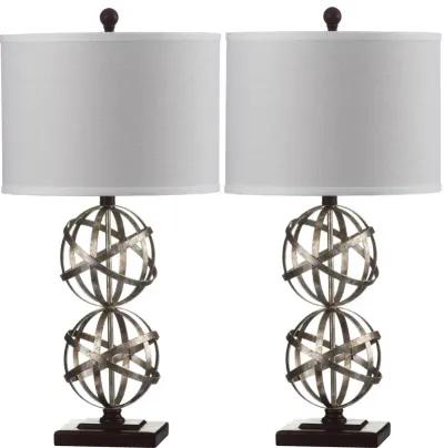 Haley 28-Inch H Double Spher Table Lamp - Set of 2