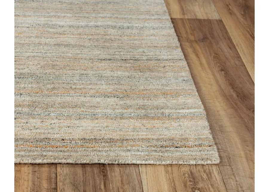 Seasand Multi Muted Stripe Recycled Polyester 5' x 7'6" Rectangle Rug