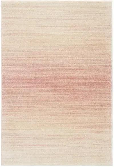 Adirondack Contemporary Pink / Ivory 2'-6" X 8' Powerloomed Rug