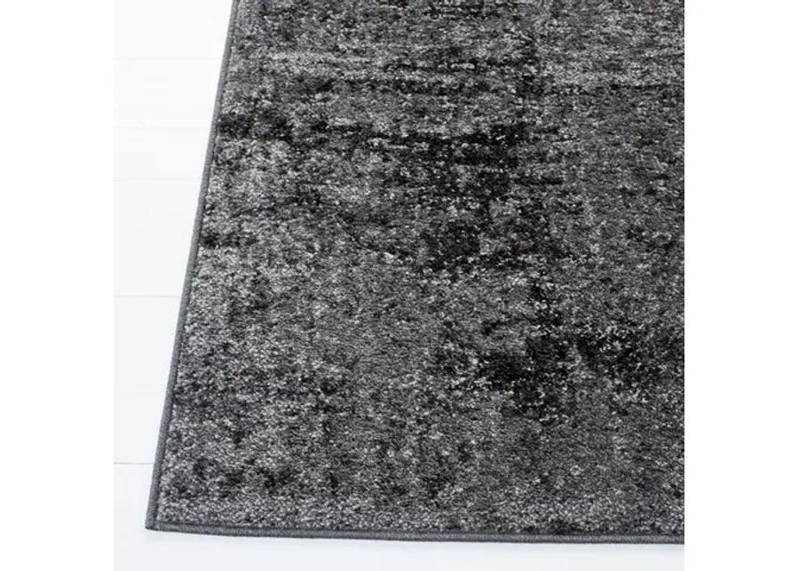 Adirondack Contemporary Black / Ivory 2'-6" X 8' Powerloomed Rug