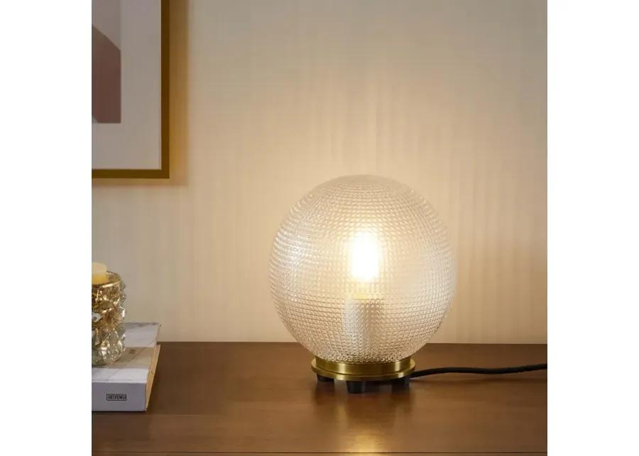 Destiny Glass and Metal Table Lamp