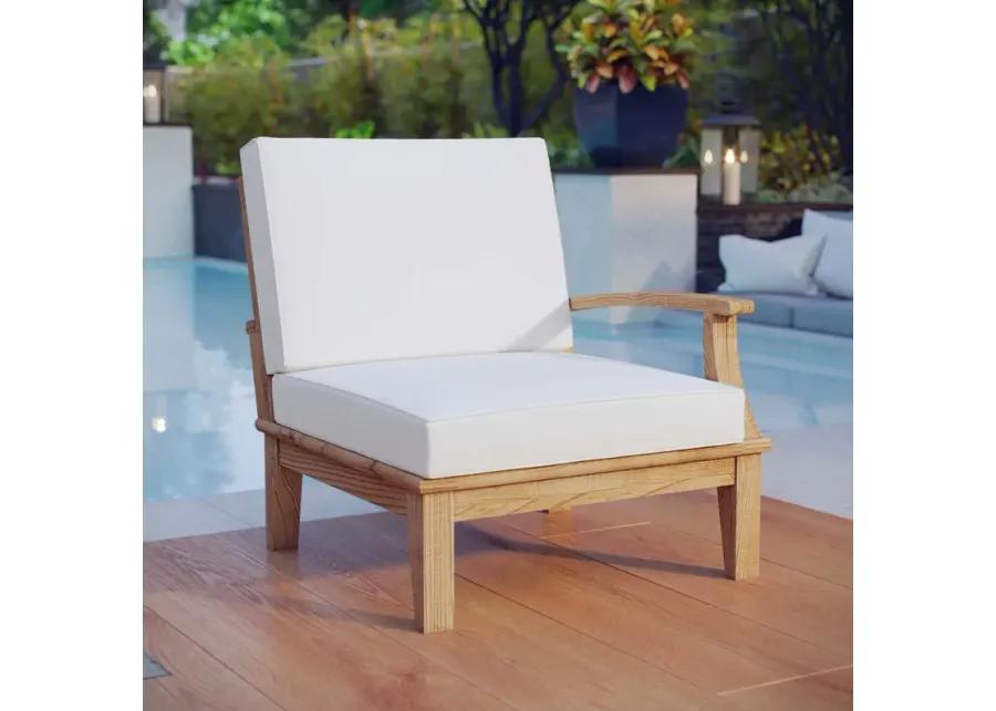 Marina Outdoor Patio Teak Right-Facing Sofa