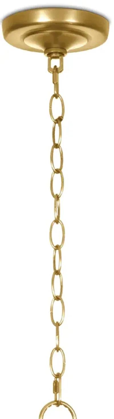 Cole Glass Pendant (Natural Brass)