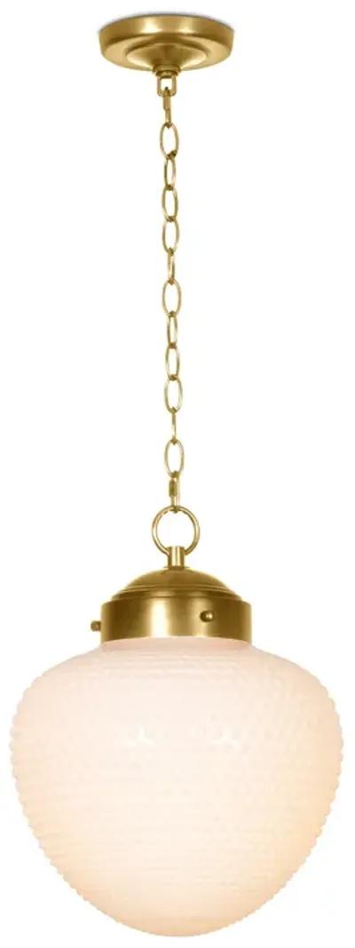 Cole Glass Pendant (Natural Brass)