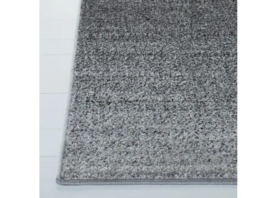 Adirondack Contemporary Grey / Dark Grey 2'-6" X 8' Powerloomed Rug