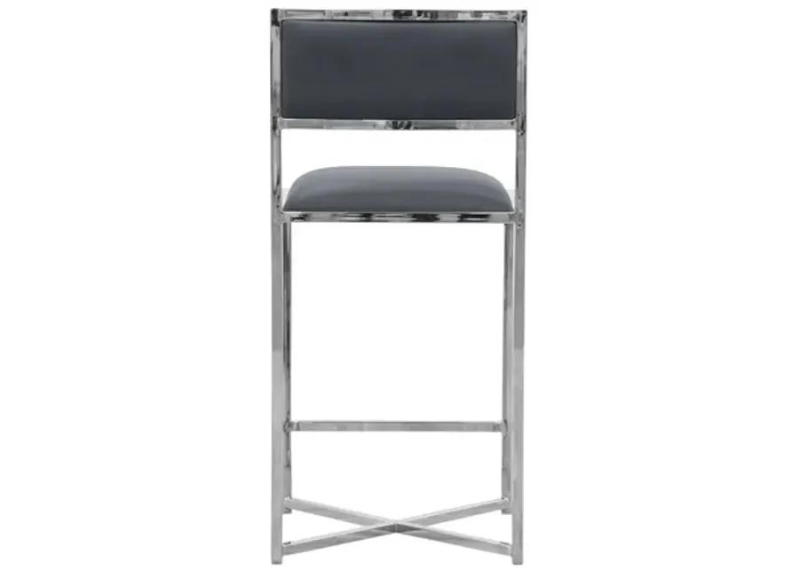 Amalfi X-Base Counter Stool in Cobalt