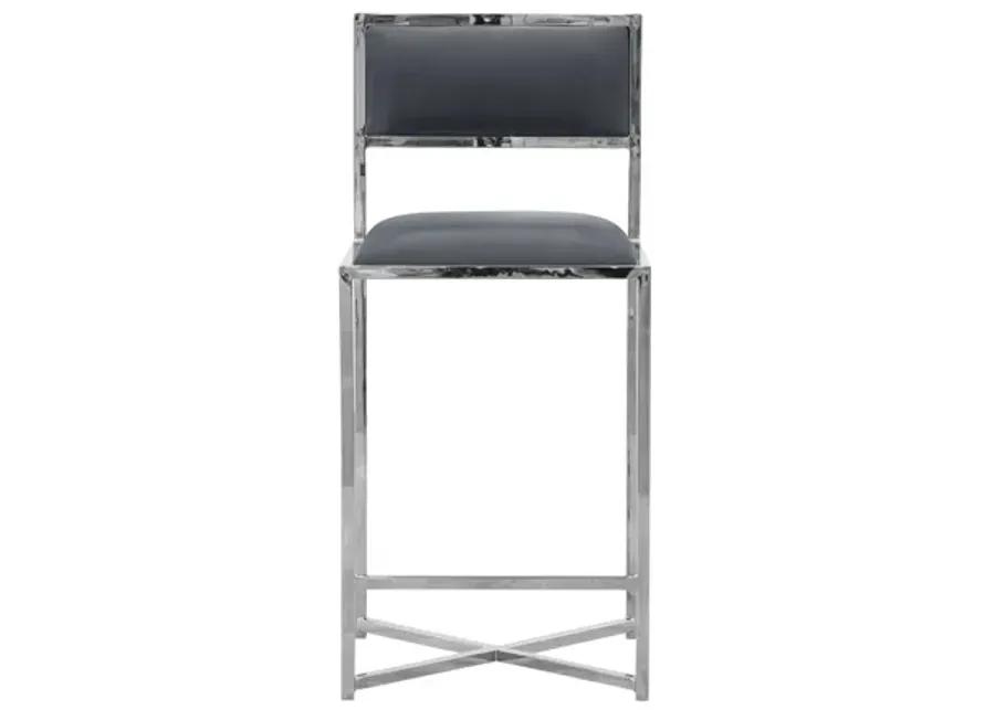 Amalfi X-Base Counter Stool in Cobalt