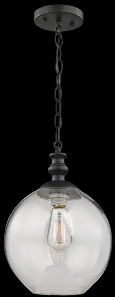 Bergen 10" Wide 1-Light Mini Pendant - Matte Black