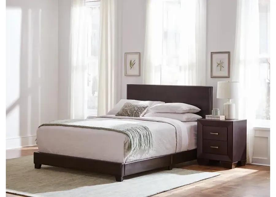 Dorian 5-piece California King Bedroom Set Brown and Dark Cocoa