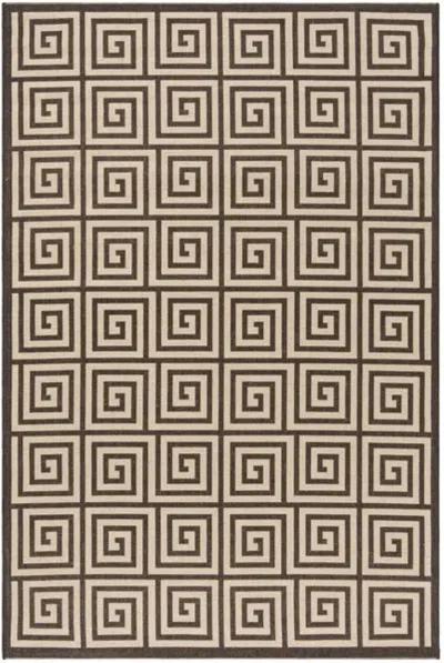 LINDEN 129 Collection LND129U-28 Creme / Brown 2'-2" X 8'