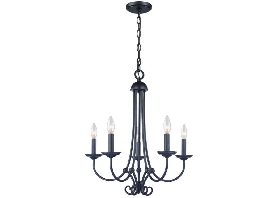 Williamsport 20" Wide 5-Light Chandelier - Oil Rubbed Bronze