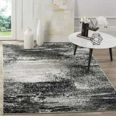 Adirondack Contemporary Silver / Multi 2'-6" X 6' Powerloomed Rug