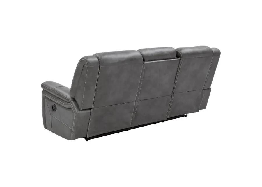 Conrad Upholstered Motion Sofa Cool Grey