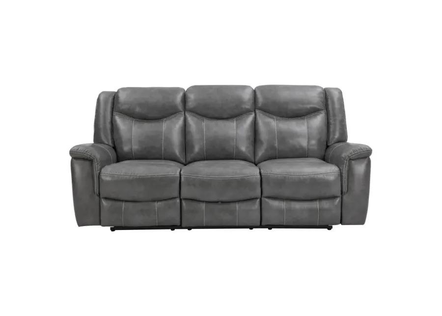 Conrad Upholstered Motion Sofa Cool Grey