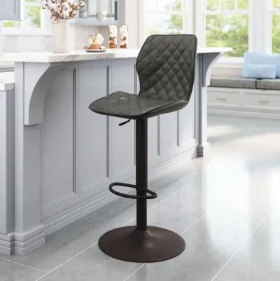 Seth Barstool Vintage Gray & Dark Bronze