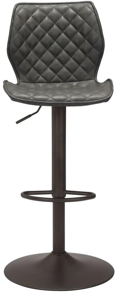 Seth Barstool Vintage Gray & Dark Bronze