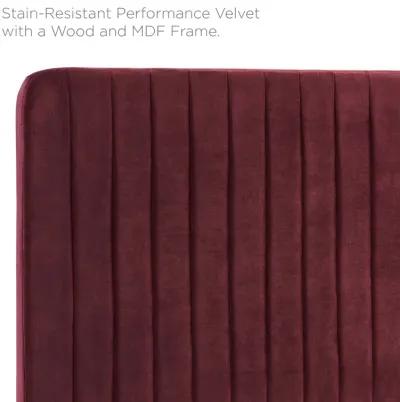 Milenna Channel Tufted Performance Velvet Full/Queen Headboard