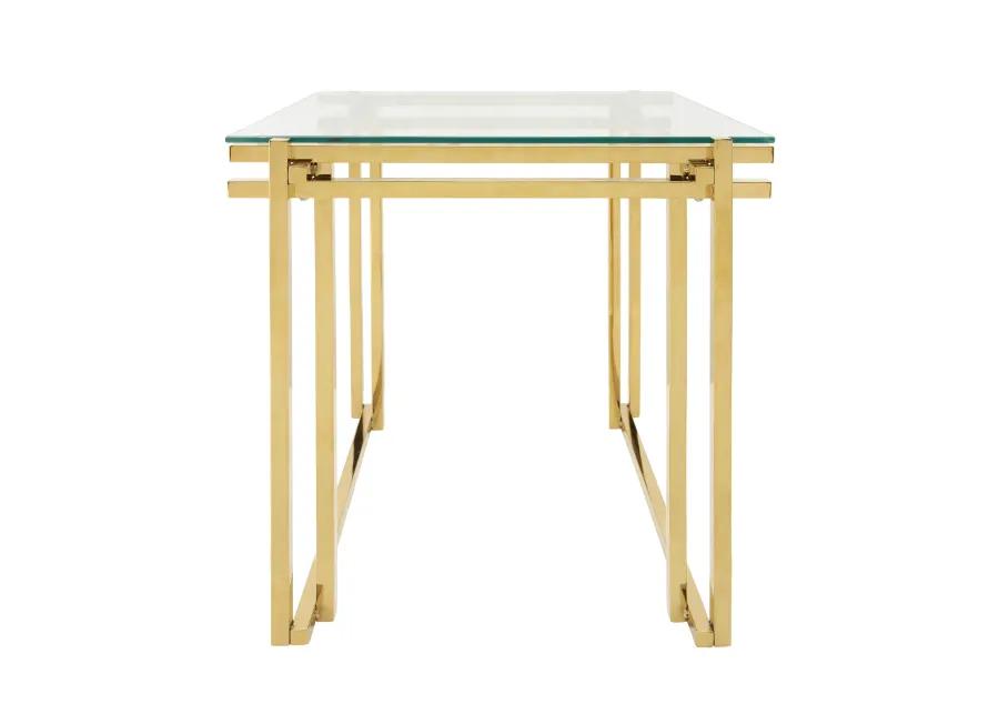 Metal 24" Side Table, Gold