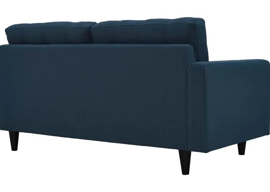 Empress Left-Facing Upholstered Fabric Loveseat